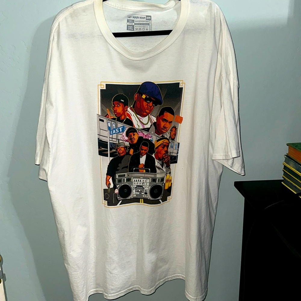 My main man, East Coast rappers T-shirt, size 3X